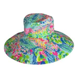 Lilly Pulitzer Lilly Pulitzer Beach Hat in Catch The Wave Print